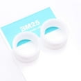 thumbnail image 3 of A Pair of Ultra Flexible White Silicone Double Flared Tunnel Plug, 3 of 5