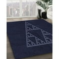 thumbnail image 3 of Ahgly Company Machine Washable Indoor Square Transitional Night Black Area Rugs, 4' Square, 3 of 7