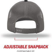 Richardson 115 Males Trucker Hat Cap for Adult, Cream/Loden/Dark Orange