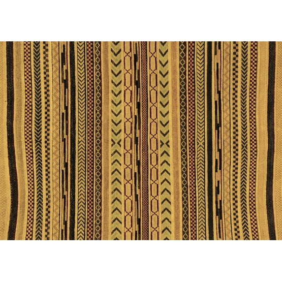 Ahgly Company Indoor Rectangle Abstract Brown Modern Area Rugs, 3' x 5'