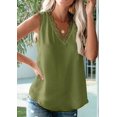 thumbnail image 5 of Womens Lace Trim Tank Tops V Neck Sleeveless Shirts 2025 Summer Casual Dressy Top Grass green XXL, 5 of 9