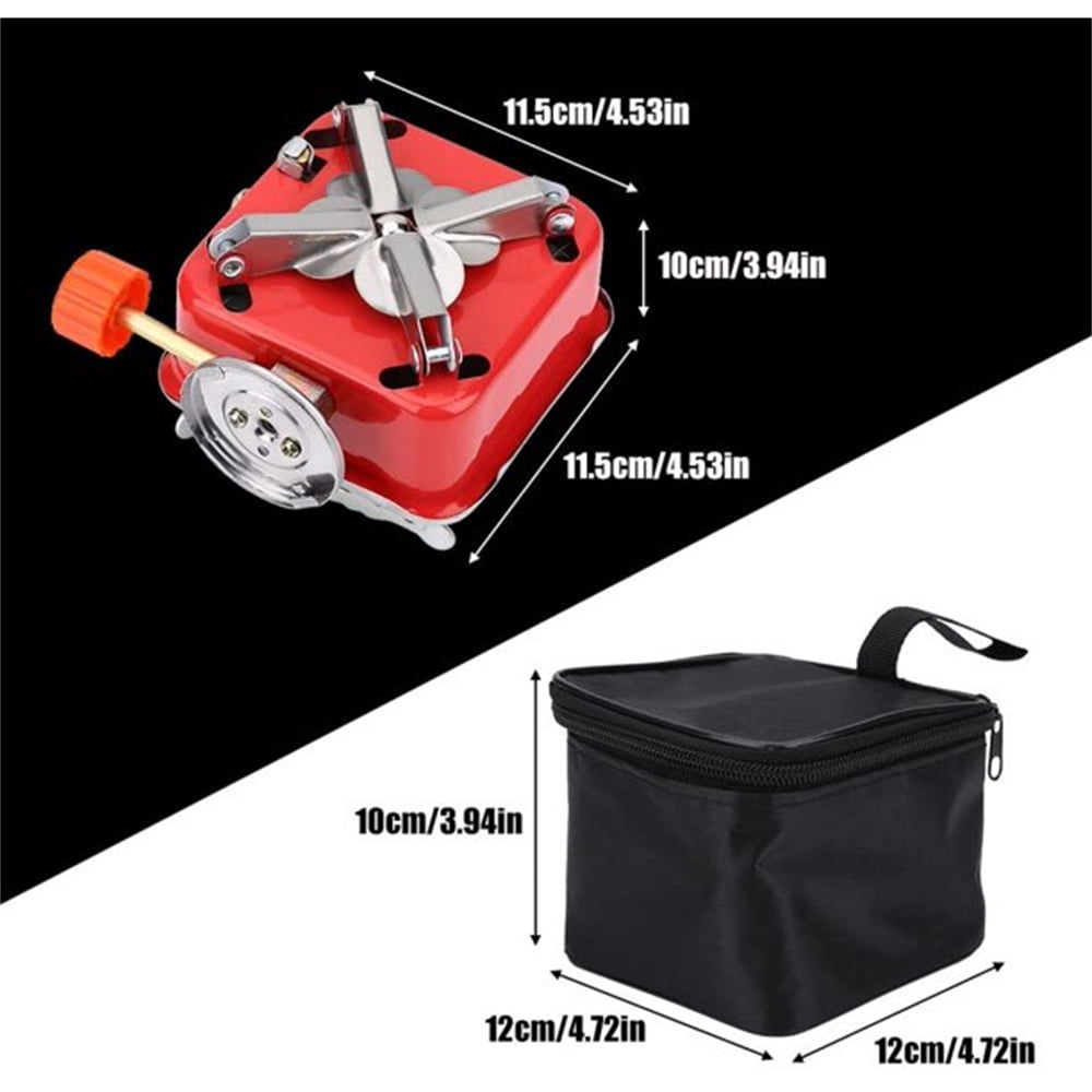 CNKOO Stove Burner-Ultralight Camping Stove Portable Mini Outdoor Folding Metal Camping Gas Stove Windproof Furnace Burner Backpacking Hiking