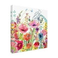 thumbnail image 4 of Canvas Wall Art - Jean Plout 'Whimsical Wildflowers C' Wall Art for Living Room, Bedroom, or Office Décor by Trademark Fine Art - 24 x 24 Inches, 4 of 4