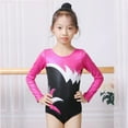 thumbnail image 5 of Girls Embroidery Gymnastics Leotard Long Sleeve Black Ballet Dance Clothes, 5 of 5