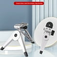 thumbnail image 4 of Travel Friendly Foldable Tripod 180° Adjustable Head Metal ABS Construction 1/4 Screw Mount For Content Creators Video, 4 of 8