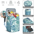 thumbnail image 5 of Exotic Floral Insulated Cooler Backpack, Leakproof Lunch Bag with Tropical Flower Pattern for Hiking and Beach, 5 of 6