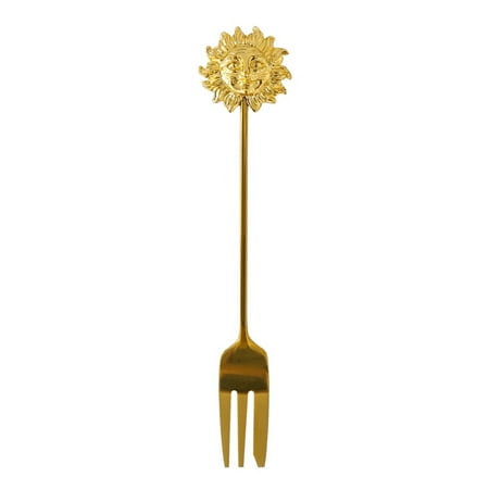 

Gold Dinnerware Set Stainless Steel Gold Spoon forks Stir Bar Tableware for Coffee Sugar Dessert Cake Sun Moon Patterns G