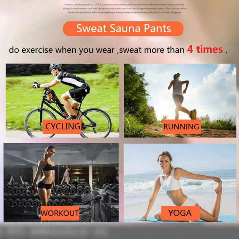 Women Hot Sweat Sauna Pants Thermo Slimming Shorts Thigh Shaper for Workout  Body Shaper, S-4XL