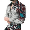 thumbnail image 5 of Chemise pour Homme Rétro Street 2024 Printemps/été Automne/hiver Mode Chemise pour Homme Imprimée 3D Manches Longues Haut à Boutons, 5 of 5
