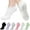 Black/White/Grey/Pink/Purple/Green, variant on Pilates Grip Socks Women: 6 Pairs Non Slip Socks for Hospital Dance Ballet Yoga Trampoline E205