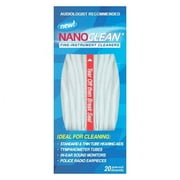All-in-1 Hearing Aid Cleaning Kit - Gentle and Effective Hearing Aid Cleaning Brush Thread, 1 Pack of 20 Ready-to-Use Strands - Fine Instrument Cleaners by NanoClean