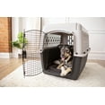 thumbnail image 5 of Vibrant Life Pet Portable Kennel for Dogs, Hard-Sided Travel Carrier, Durable, Metal Door, Black & Grey, For Pets 50-70 lbs, 36" L x 25" W x 27" H, 5 of 12