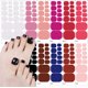 thumbnail image 3 of Pegatinas adhesivas para uñas de los pies, tiras de esmalte de uñas de los pies, calcomanías de manicura para mujeres, pegatinas de cobertura completa de Color sólido, 3 of 7