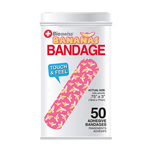 BioSwiss Novelty Bandages Collectable Tin, SelfAdhesive Funny First