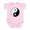 Petal Pink, variant on CafePress - Yin Yang Symbol Infant Bodysuit - Baby Light Bodysuit, Size Newborn - 24 Months