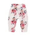 thumbnail image 4 of Kidcici Baby Girl Floral Hoodie Pants Headband Outfit 3Piece, 4 of 6