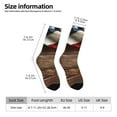 thumbnail image 2 of Fuzoiu Rustic American Flag Wood Print Athletic Crew Socks for Men & Women,Casual Crew Socks,Above Ankle Crew Socks for Business, Casual, 2 of 6