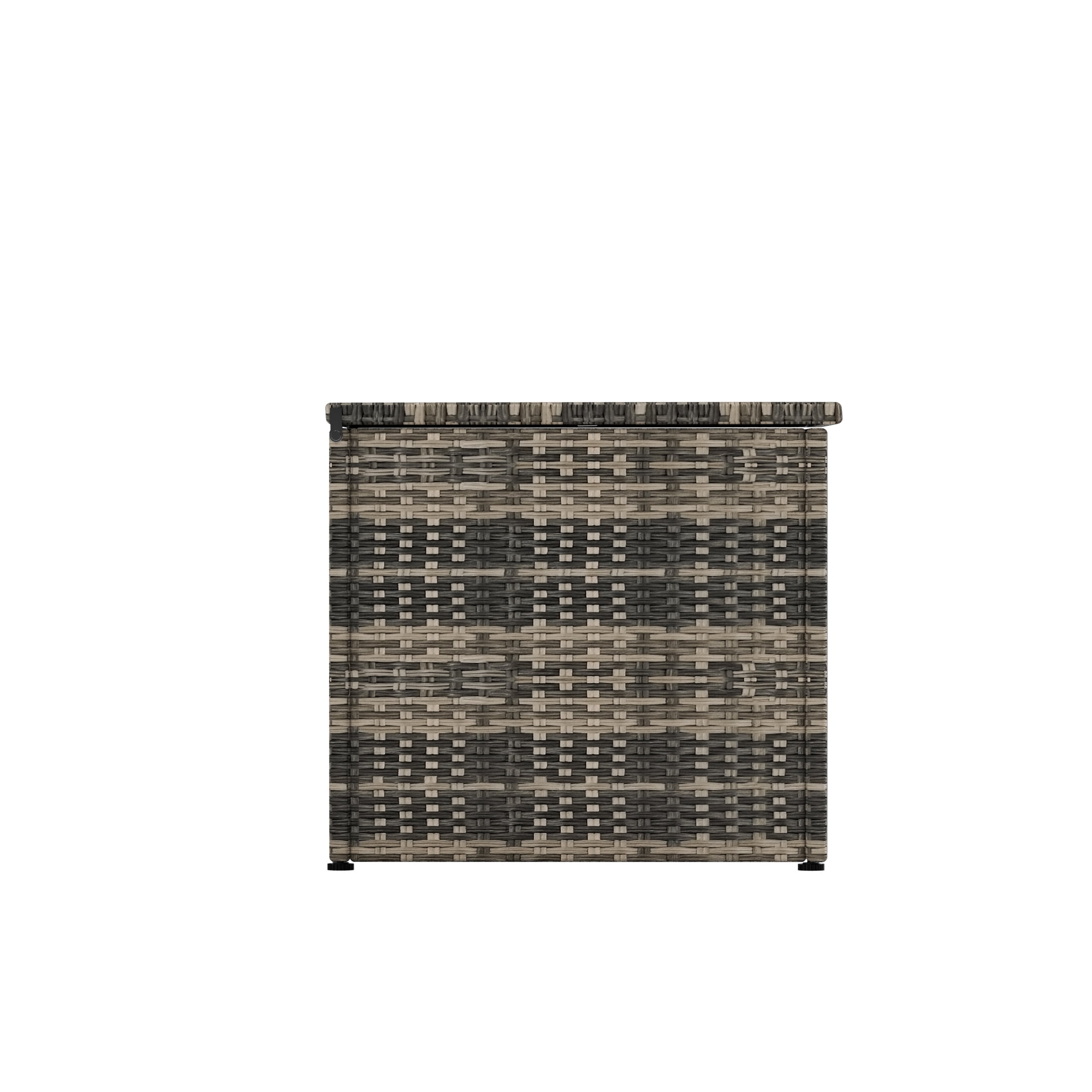 Westin Outdoor 2-Pieces Patio Sofa with Side Table Included Conversation Set PE Rattan Wicker Furniture, Brown/White