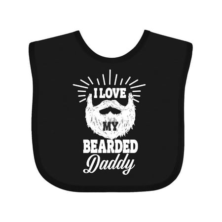 

Inktastic I Love My Bearded Daddy Gift Baby Boy or Baby Girl Bib