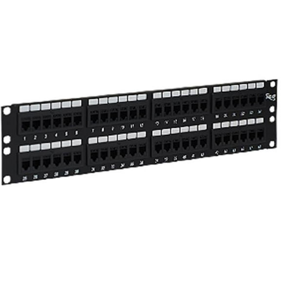 Cat 6 48-Port Feed-Through Patch Panel