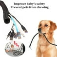thumbnail image 5 of Black Braided Cable Management Sleeves Wire Loom Tubing Cord Protector Self-Wrapping, 5 of 7