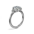 thumbnail image 6 of 1.00 Carat Brilliant Princess Cut Natural Diamond Three Stone Beautiful Ring for Engagement Solid 950 Platinum Size 9, 6 of 9