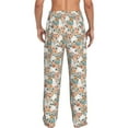 thumbnail image 7 of Salouo Cute Rabbit Floral Print Pajama Pants for Men, Lounge Pants Elastic Waistband Casual Men's sleepwear Loungewear Sleep Pajama Pant -Small, 7 of 7