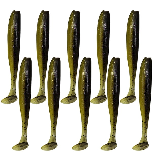 Soidarity Cebos de pesca de simulación reutilizables, cebos artificiales portátiles de PVC, 5,5 cm, 10 Uds. Pescar No.29 Soidarity OD000513-29