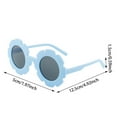 thumbnail image 2 of Lunettes de Soleil à Fleurs pour Filles d'Âge Préscolaire – Montures Rondes Mignonnes pour Bébé, Lunettes de Plage Extérieures Durables pour Enfants, Accessoire de Fête, 2 of 4