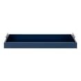 thumbnail image 3 of Kate and Laurel Lipton Narrow Decorative Tray, 10 x 24, Navy Blue and Silver, Chic Accent Tray for Display and Storage, 3 of 8