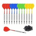 thumbnail image 1 of Dart Set With 100 Extra Soft Tips,safety Soft Darts(red,yellow,blue,green)(12pcs), 1 of 5