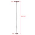 thumbnail image 3 of Yaheetech Portable Dance Pole Static Spinning Exercise Fitness Adjustable 45mm, Silver, 3 of 7