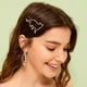 thumbnail image 3 of GOOHOCHY 4 pinzas para el pelo con forma de gato, pasadores metálicos para el pelo, pinzas para el flequillo para mujeres y niñas., 3 of 7