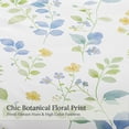 thumbnail image 7 of Exclusivo Mezcla Floral Queen Comforter Set, 3 Pieces Queen Size Lightweight Bedding Comforters, White Botanical Flowers Pattern, 7 of 7