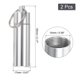 thumbnail image 2 of Soporte para palillos, 2 piezas - Estuche portátil de palillos de aleación de aluminio, bolsillo impermeable para palillos con llavero (55 mm), 2 of 6