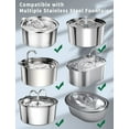 thumbnail image 2 of Filtros de Fuente de Agua para Gatos (8+8 Pzas), Filtros de Repuesto para Fuente de Agua de Acero Inoxidable Pet Fountain de 3.2L/108oz (2L/67oz), 8 Filtros de Carbón + 8 Esponjas, 2 of 6