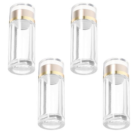 OUNONA 4 Pcs Transparent Vials Cream Containers with Keychain, Empty Travel Bottles for Storage
