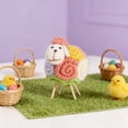 thumbnail image 5 of Colorful Boho Lint Sheep Ornament Handmade Lamb Figurine – Cute Easter Decor Tabletop Accent for Spring, Rustic Farmhouse Home Decoration Gift, 5 of 6