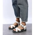 thumbnail image 3 of Summer Womens Chunky Sandals Thick Sole Strappy Flatforms Shoes, 3 of 5