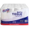 Genuine Joe Solutions Double Capacity 2-ply Bath Tissue ,1000 Sheets/roll - White - Virgin Fiber - Embossed, Chlorine-free For Bathroom