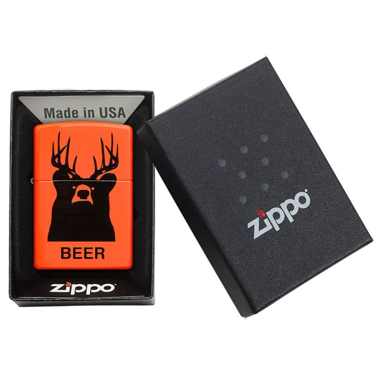 Zippo Orange Matte Beer Bear Windproof Pocket Lighter - Walmart.com