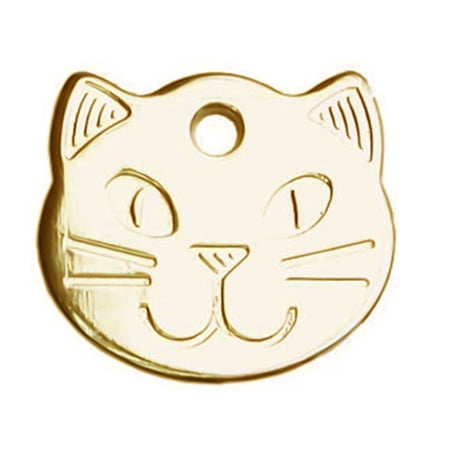 PWFE Pet Supplies Metal Cat Collar Pendant Anti-Lost Cat Card Personalised Engraved