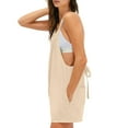 thumbnail image 4 of GILIGEGE Womens Rompers Jumpsuits Summer Vacation Beach Outfits 2025 Shorts Overalls Jumpers Loose Casual Soft Fashion Clothes Solid Color Shorts Summer Sleeveless Shortall Vacation Jumpsuits, 4 of 7
