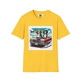 thumbnail image 6 of Beagle Dogs Softstyle T-Shirt - Wacky Sports Car Design, 6 of 10