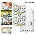 thumbnail image 2 of Cute Pandas and Rainbows Cotton Face Towels Absorbent Hand Towel Soft Bathroom Towel for Kitchen Hotel Decoration, 2 of 7