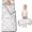 Gray and White Cat White Pattern, variant on Cat and Dog Paw Print White Pattern Teens Toddler Nap Mat with Pillow, Sleeping Mat Bag for Preschool Daycare 59"x22"