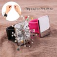 thumbnail image 2 of 2-Pack Magnetic Wrist Pin Cushion With Pins – Sewing, Quilting, Craft Wristband Holder (Pink) 2 of 10