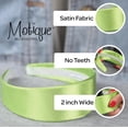 thumbnail image 4 of Motique Accessories 2 inch Wide Satin Hard Headband with No Teeth Head band for Women and Girls, 4 of 5