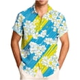 thumbnail image 2 of Gamivast Hawaiian Shirts for Men Palm Tree Print Short Sleeve Button Down Casual Shirts Summer Beach Tee Soft Breathable Tropical Holiday Aloha Tops, 2 of 6