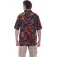 thumbnail image 2 of Scully Western Shirt Mens S/S Floral Leaf Batik XLT Sunset F0_5265, 2 of 2